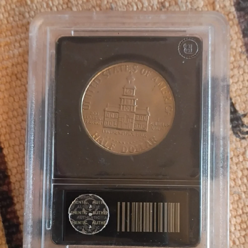 JFF Silver Half Dollar Brilliant Uncirculated authentic 1776